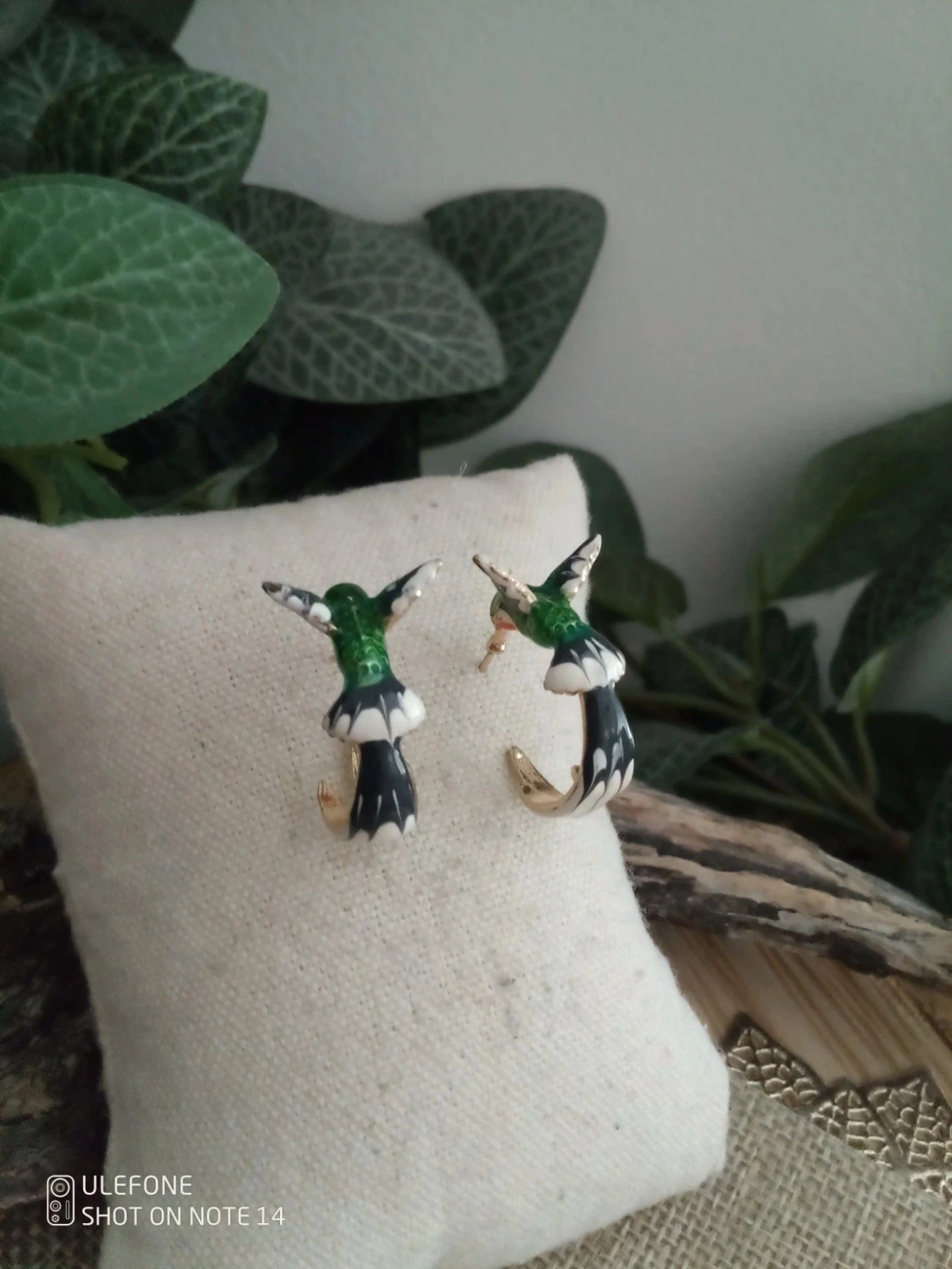 Boucles d'oreilles bohèmes oiseaux colibris – photo 2
